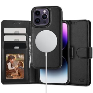 Tech-Protect Wallet MagSafe knížkové pouzdro na iPhone 15 Pro Max, černé