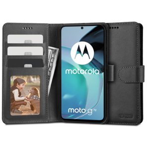 Tech-Protect Wallet knížkové pouzdro na Motorola Moto G72, černé