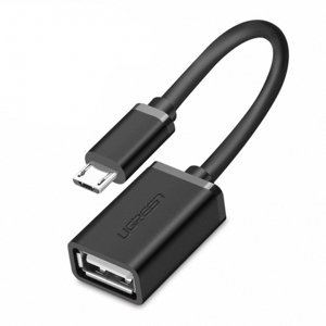 Ugreen US133 OTG adaptér USB / micro USB F/M, černý (US133 10396)