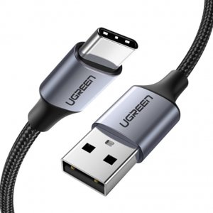 Ugreen US288 kabel USB / USB-C QC 3.0 3A 2m, šedý (60128)