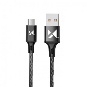 MG kabel USB / micro USB 2.4A 1m, černý (WUC-M1B)