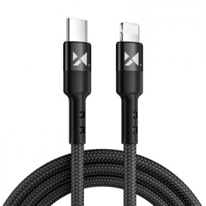 MG kabel USB-C / Lightning PD 18W 1m, černý (WUC-PD-CL1B)