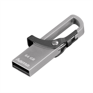 Hama flashPen "Hook-Style"  64 GB 15 MB/s, šedá; 123922