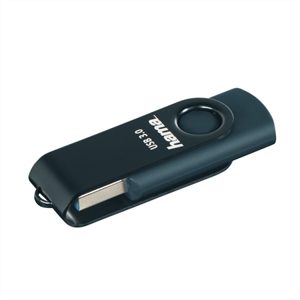 Hama USB 3.0 Flash Drive Rotate, 256 GB, 70 MB/s, petrolejová modrá; 182466