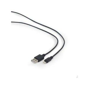 GEMBIRD USB 2.0 Lightning (IP5 a vyšší) nabíjecí a synchronizacní kabel, 2m, černý; CC-USB2-AMLM-2M