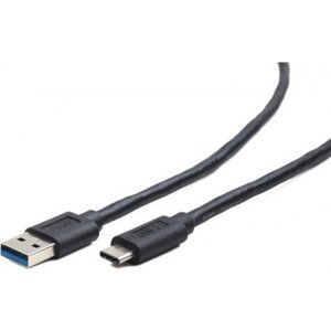C-TECH USB 3.0 AM na Type-C (AM/CM), 1m, cerný; CCP-USB3-AMCM-1M