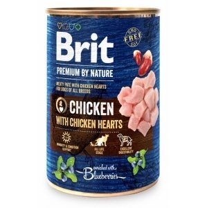 Brit Premium Dog by Nature  konz Chicken & Hearts 400g; 103468