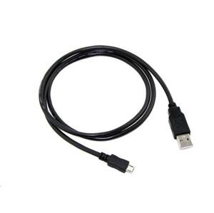 Kabel C-TECH USB 2.0 AM/Micro, 2m, černý; CB-USB2M-20B