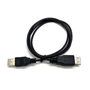 Kabel C-TECH USB A-A 1,8m 2.0 prodlužovací, černý; CB-USB2AA-18-B
