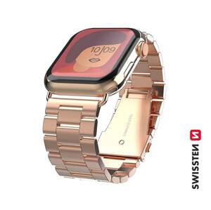 Swissten řemínek pro Apple Watch kovový 38-40 mm růžovo zlatý; 46000303
