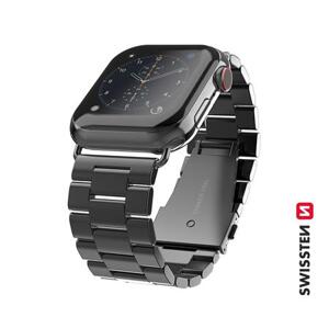 Swissten řemínek pro Apple Watch kovový 42-44 mm černý; 46000311