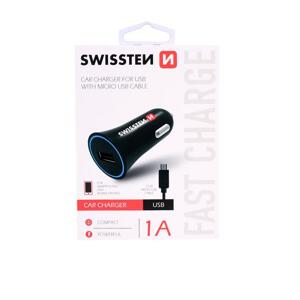 Swissten CL Adapter USB 1A power + MicroUSB (1.5m); 20110800