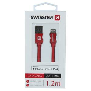 Swissten USB/Lightning MFi 1.2m, červený; 71524206