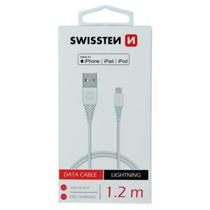 Swissten datový kabel Tpe USB / Lightning Mfi 1,2 M, bílý; 71526501