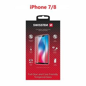Swissten sklo  full glue, color frame, case friendly  Apple Iphone 7/8/SE2 bílé; 54501700