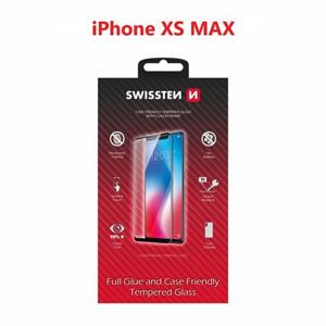 Swissten sklo  full glue, color frame, case friendly  Apple Iphone Xs MAX černé; 54501721