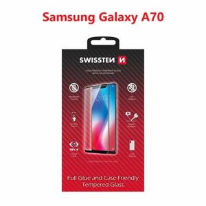 Swissten sklo  full glue, color frame, case friendly  Samsung A705 Galaxy A70 černé; 54501740