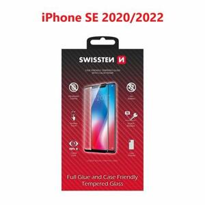 Swissten sklo full glue, color frame, case friendly  Apple iPhone se 2020 černé; 54501767