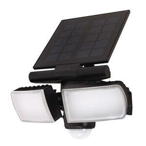 Solight LED solární osvětlení se senzorem, 8W, 600lm, Li-on, černá; WO772