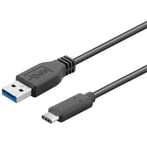 PremiumCord Kabel USB 3.1 konektor C/male - USB 3.0  A/male, černý, 1m; ku31ca1bk