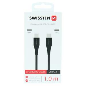 Swissten datový kabel  USB-C / USB-C 1,0 m černý; 71506515
