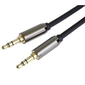 PremiumCord HQ stíněný kabel stereo Jack 3.5mm - Jack 3.5mm M/M 1,5m; kjqmm015