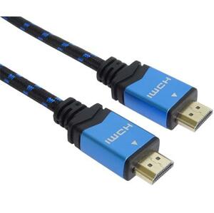 PremiumCord Ultra HDTV 4K@60Hz kabel HDMI 2.0b kovové+zlacené konektory 0,5m  bavlněné opláštění kabelu; kphdm2m05