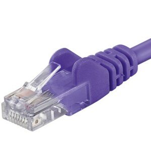 PremiumCord Patch kabel UTP RJ45-RJ45 level 5e 2m fialová; sputp02V
