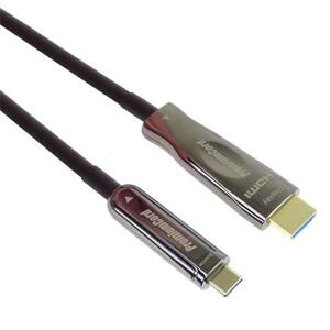 PremiumCord USB-C na HDMI optický kabel 10m rozlišení obrazu 4K*2K@60Hz Aluminium; ku31hdmi14
