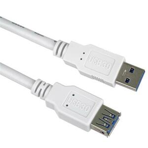 PremiumCord Prodlužovací kabel USB 3.0 Super-speed 5Gbps  A-A, MF, 9pin, 0,5m bílá; ku3paa05w
