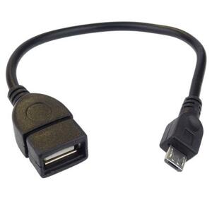 PremiumCord USB redukce kabel USB A/female - Micro USB/male 20cm; kur-13