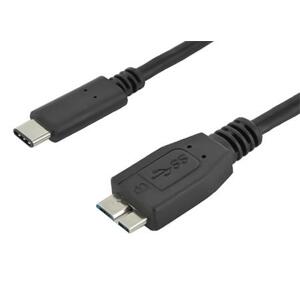 PremiumCord Kabel USB 3.1 konektor C/male - USB 3.0 konektor Micro-B/male, 0,6m; ku31cmb06bk