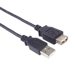 PremiumCord USB 2.0 kabel prodlužovací, A-A, 3m černá; kupaa3bk