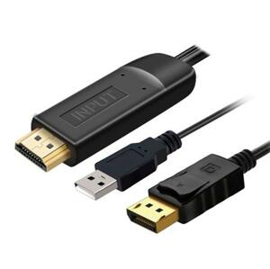 PremiumCord  Kabel HDMI 2.0 na DisplayPort 1.2  pro rozlišení 4K@60Hz, 2m; kportad21