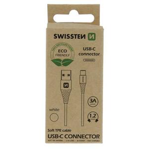 Swissten datový kabel USB-USB-C bílý 1,2m (eco balení); 71503301ECO