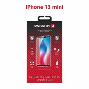 Swissten sklo full glue, color frame, case friendly Apple iPhone 13 mini černé; 54501801