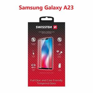 Swissten sklo full glue, color frame, case friendly Samsung Galaxy A23 černé; 54501817