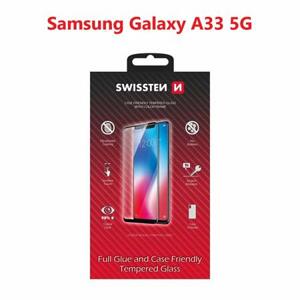 Swissten sklo full glue, color frame, case friendly Samsung Galaxy A33 5G černé; 54501818