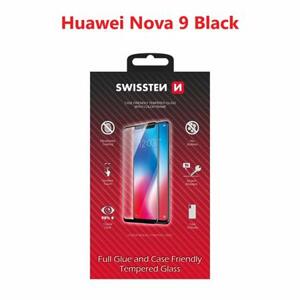 Swissten sklo full glue, color frame, case friendly Huawei Nova 9 černé; 54501814