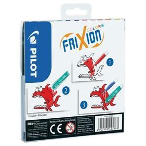 Pilot Fixy "Frixion Colors", sada,12 barev, 0,39-0,7 mm, vymazatelný ; PFCOF12V