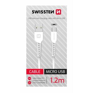 Swissten datový kabel USB/micro USB bílý 1,2m ; 71506010BOX