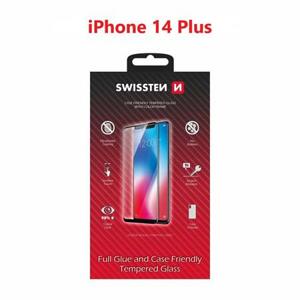 Swissten sklo full glue, color frame, case friendly Apple iPhone 14 Plus černé; 54501824