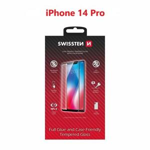 Swissten sklo full glue, color frame, case friendly Apple iPhone 14 Pro černé; 54501825