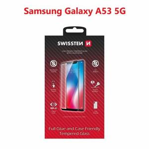 Swissten sklo full glue, color frame, case friendly Samsung A536 Galaxy A53 5G černé; 54501819