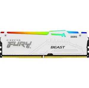 Kingston DIMM DDR5 FURY Beast White RGB XMP 16GB 5600MT/s CL40; KF556C40BWA-16