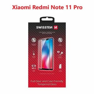 Swissten sklo full glue, color frame, case friendly Xiaomi Redmi Note 11 pro černé; 54501832