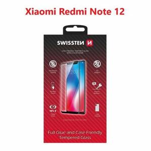 Swissten sklo full glue, color frame, case friendly Xiaomi Redmi NOTE 12 černé; 54501838