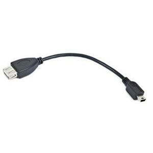 Kabel CABLEXPERT USB AF/mini BM, OTG, 15cm, pro tablety a smartphone; A-OTG-AFBM-002