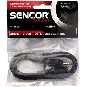 SENCOR 3,5 mm stereo jack - 3,5 mm stereo jack, kabel,Délka: 1,5m; SAV 105-015